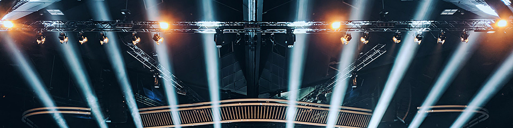 sala eventi aziendali luci